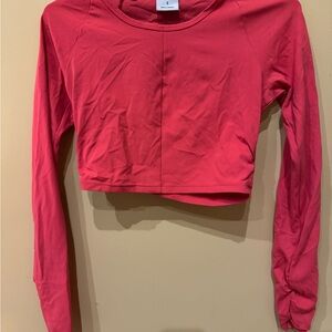 Gymshark Vibrant Red Long Sleeve Crop Top